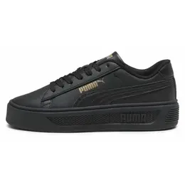 PUMA: Чёрные кеды  Smash
