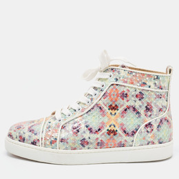 Christian Louboutin: Зелёные кроссовки 