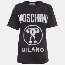 Moschino Couture: Чёрная футболка 