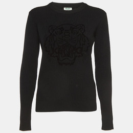 Kenzo: Чёрный свитшот  Tiger