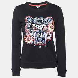 Kenzo: Чёрный свитшот  Tiger