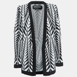 Balmain: Чёрный кардиган 