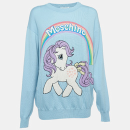Moschino Couture: Голубой свитер 
