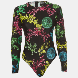 Versace Jeans Couture: Чёрный боди 