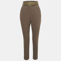 Elisabetta Franchi: Зелёные брюки 