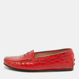 Tod's: Красные мокасины 