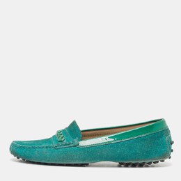 Tod's: Зелёные мокасины 