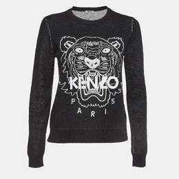 Kenzo: Чёрный свитер  Tiger