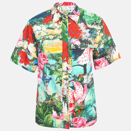 Kenzo: Многоцветная рубашка  Jungle