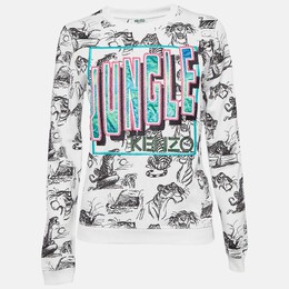 Kenzo: Белый свитшот  Jungle