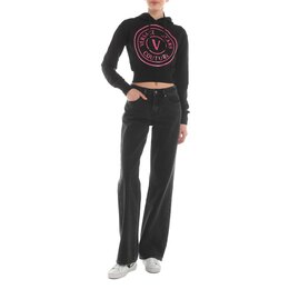 Versace Jeans Couture: Чёрная толстовка 