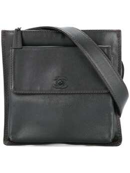 CHANEL Pre-Owned: Чёрная поясная сумка 