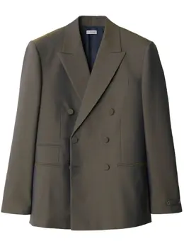 Burberry: Двубортная куртка 