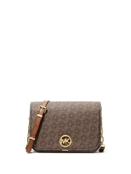 Michael Michael Kors: Коричневая сумка через плечо 