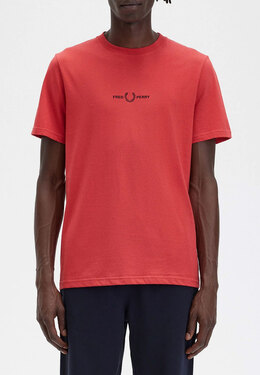 FRED PERRY: Красная футболка 