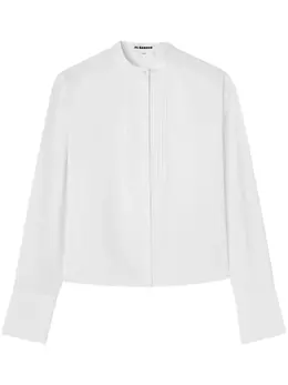 Jil Sander: Рубашка с воротником-стойкой 