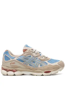 ASICS: Голубые кроссовки  Gel