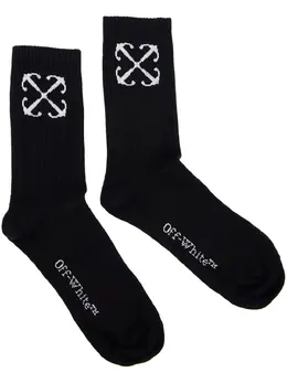 Off-White: Чёрные носки  Arrows