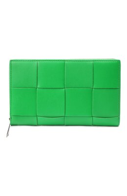 Bottega Veneta: Зелёный кошелёк 