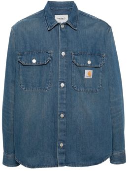 Carhartt WIP: Голубая рубашка 