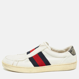 Gucci: Белые мокасины  Web