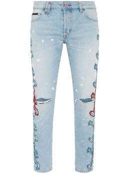 Philipp Plein: Светлые джинсы 