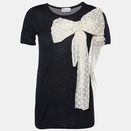 RED Valentino: Чёрный топ 
