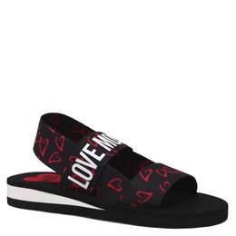 Love Moschino: Чёрные сандалии 