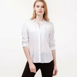 LACOSTE: Белая рубашка 
