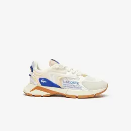 LACOSTE: Бежевые кроссовки 