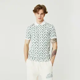 LACOSTE: Бежевое поло 