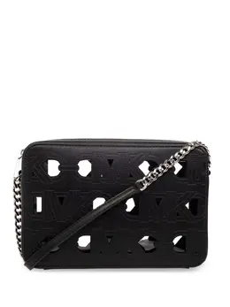 Michael Michael Kors: Чёрная сумка через плечо 