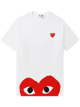 Comme Des Garçons Play: Футболка  Heart с принтом