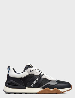 BIKKEMBERGS: Чёрные кроссовки 