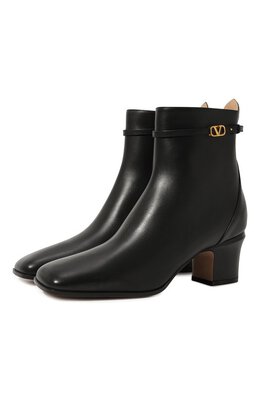 Valentino: Чёрные ботинки 
