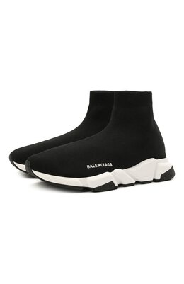 Balenciaga: Чёрные кроссовки  Speed.2