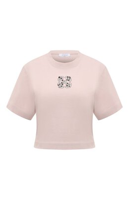 Off-White: Хлопковая футболка 