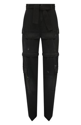 Balenciaga: Чёрные брюки 