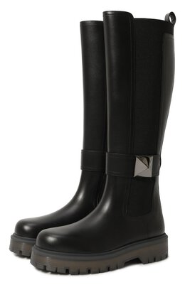 Valentino: Чёрные сапоги  ONE STUD