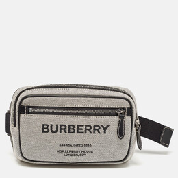 Burberry: Чёрная поясная сумка  Belt