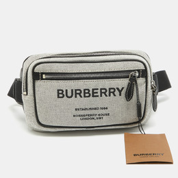 Burberry: Чёрная поясная сумка  Belt