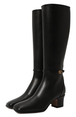Valentino: Чёрные сапоги 