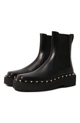 Valentino: Чёрные ботинки 
