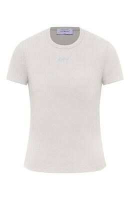 Off-White: Хлопковая футболка 