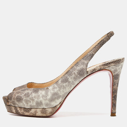 Christian Louboutin: Коричневые босоножки 