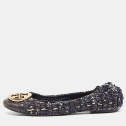 Tory Burch: Синие балетки 
