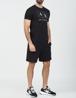 ARMANI EXCHANGE: Чорні футболки 