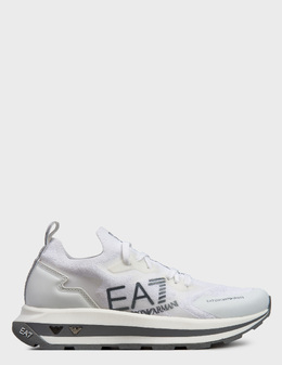 EA7 EMPORIO ARMANI: Белые кроссовки 