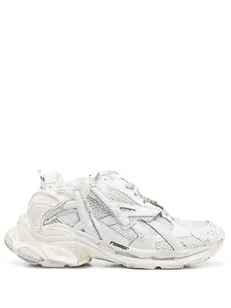 Balenciaga: Белые кроссовки  Runner