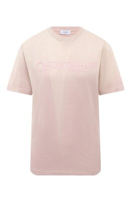Off-White: Хлопковая футболка 